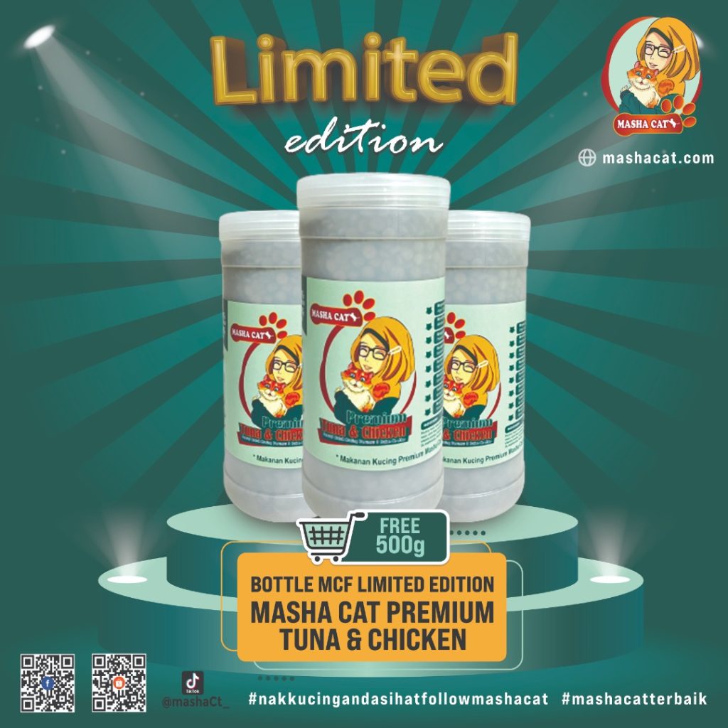 Limited Edition Botol Masha Cat Food + Free 500g Masha Cat